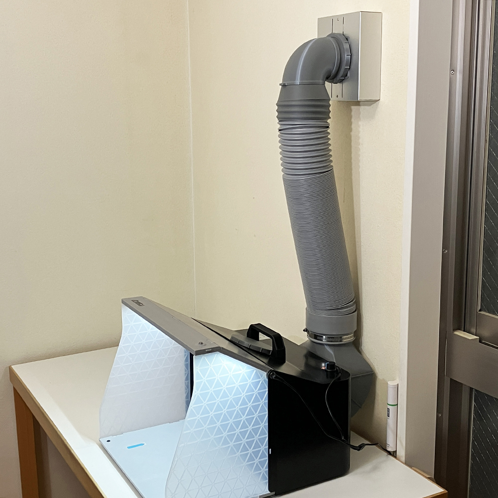 かくり換気扇・塗装ブースと組み合わせればよりスッキリ